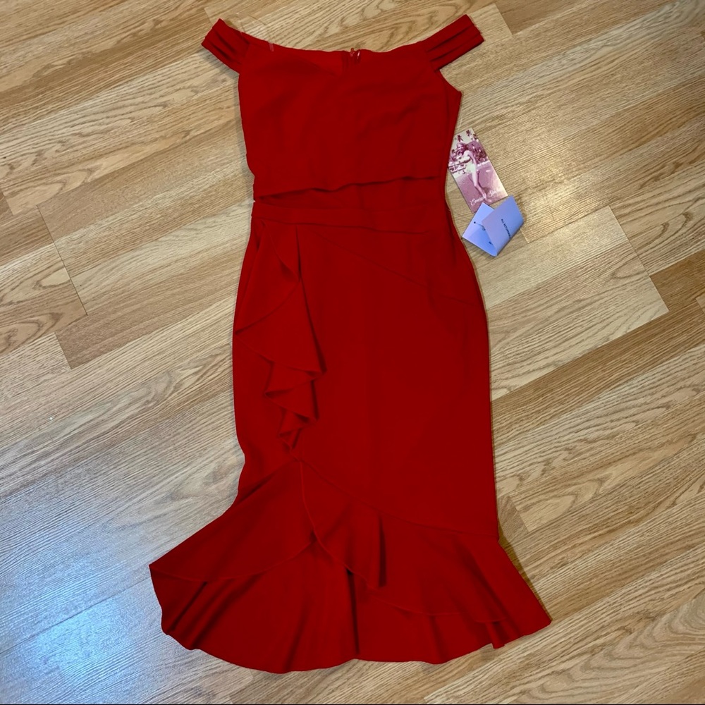 Sassy Red Dress - Emerald Sundae